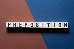preposition spelled out in blocks